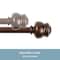Kenney Mfg Kenney Glendale 5/8" Standard Decorative Window Curtain Rod, 48-86", Cocoa KN71622V1 - alternate 3